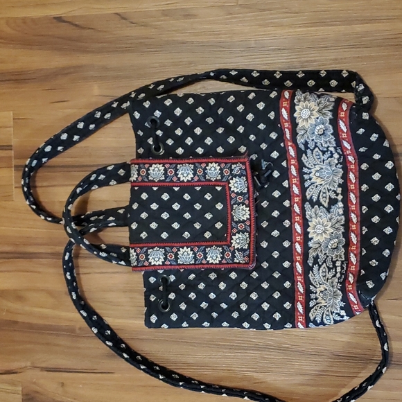 Vera bradley backpack with wallet - Picture 2 of 8